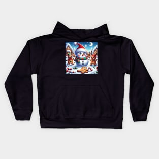 Snowman Christmas Kids Hoodie